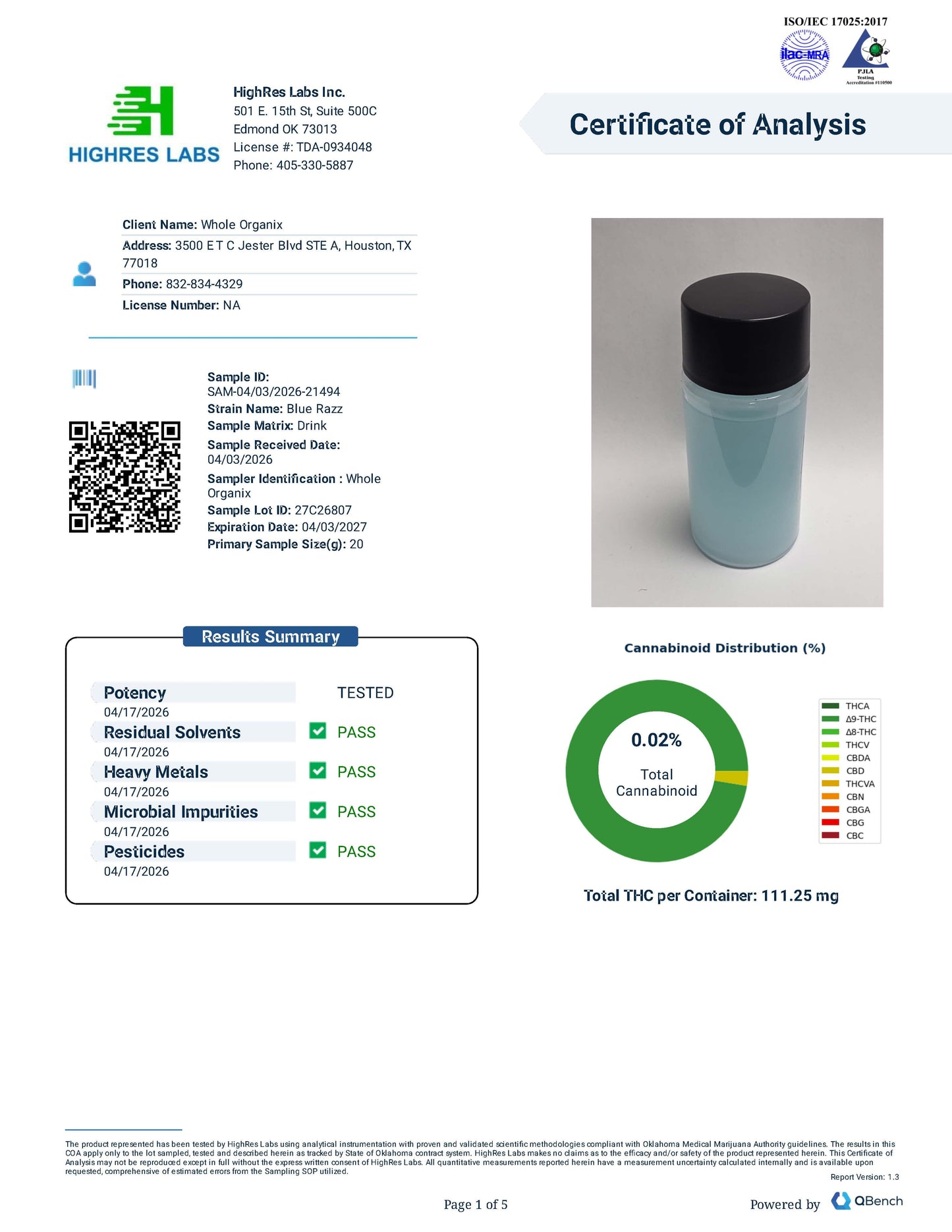 OCHO D9 100mg THC Juice Drink